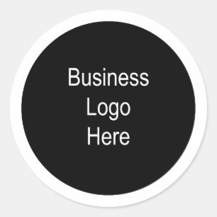 Zakelijke Logo witte achtergrond Ronde Sticker