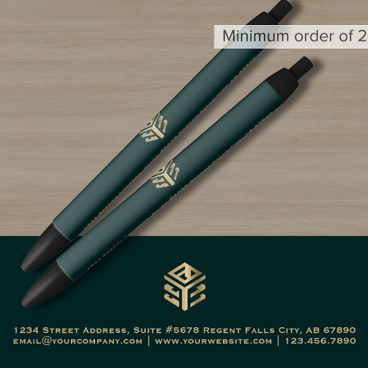 Zakelijke Logo Zwarte Inkt Pen