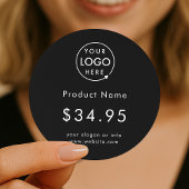 Zakelijke Logo | Zwarte prijs Label sticker