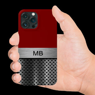 Zakelijke Mannen monogram kool iPhone 13 Pro Max Hoesje