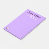 Zakelijke marketingobjecten aangepast paars post-it® notes (Schuin)