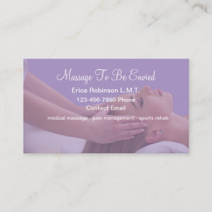 Zakelijke massagethema Visitekaartjes