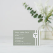 Zakelijke medische claims visitekaartje (Staand voorkant)