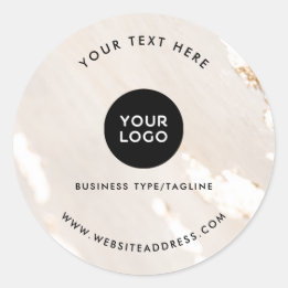 Zakelijke moderne goud folie professionele kaart ronde sticker