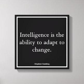 Zakelijke motivatie Hawking Typografie Canvas Afdruk
