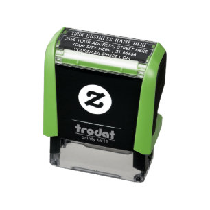 Zakelijke naam E-mailadres Kleur Stempel Voorbeeld