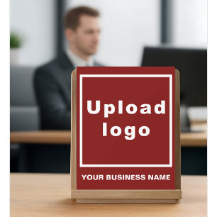 Zakelijke naam en logo Rood acryl bord