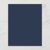 Zakelijke naam handtekening script QR-code blauw Flyer (Achterkant)
