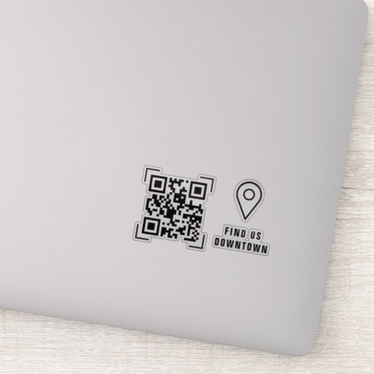 Zakelijke onderneming | Locatie QR-code scannen Sticker (Detail)