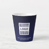 Zakelijke onderneming met minimale Logo Latte Mok (Voorkant)