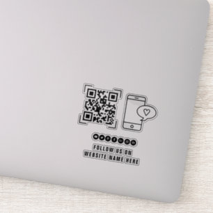 Zakelijke onderneming   Volg ons QR-code scan Sticker