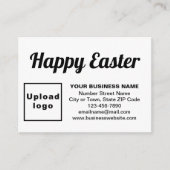 Zakelijke paasbegroeting op White Enclosure Kaart (Voorkant)