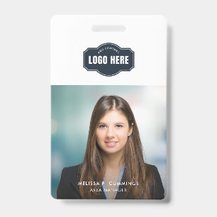 Zakelijke personeelsfoto ID met QR-code op maat Badge