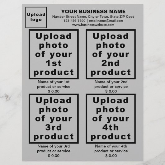 Zakelijke producten of diensten op Gray Flyer (Voorkant)