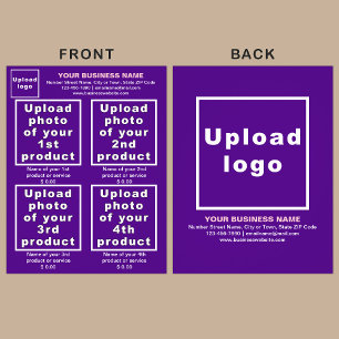 Zakelijke producten of diensten op Purple Flyer