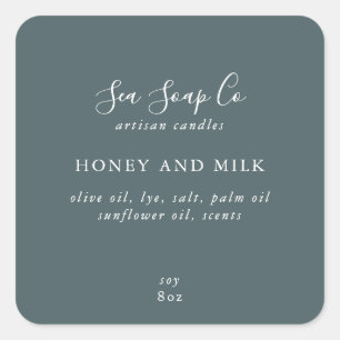 Zakelijke productetiketten vierkante sticker