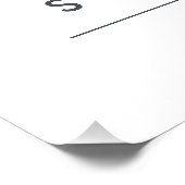 Zakelijke Professionele Gestileerde Monogram Rood/ Perfect Poster (Hoek)