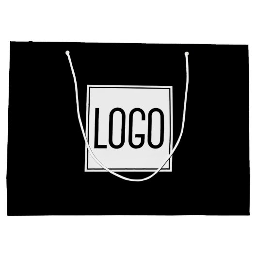 Zakelijke promotie | Aangepaste Logo grote winkels Groot Cadeauzakje (Achterkant)