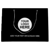 Zakelijke promotie | Aangepaste Logo grote winkels Groot Cadeauzakje (Voorkant)