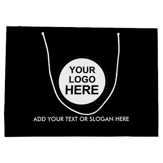 Zakelijke promotie | Aangepaste Logo grote winkels Groot Cadeauzakje (Achterkant)