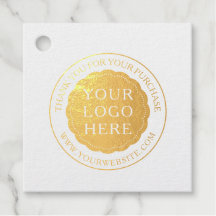 Zakelijke Promotie Folie Favor Tag met Logo
