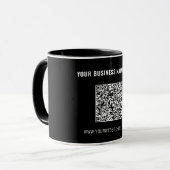 Zakelijke Promotie Merk QR Code Koffiemok Mok (Voorkant links)