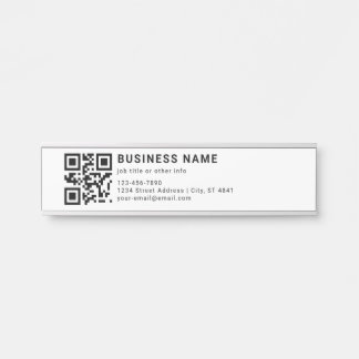 Zakelijke Promotie QR Code Deurbordje