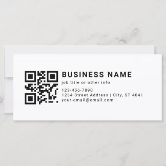 Zakelijke Promotie QR Code Kaart