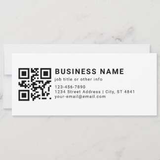 Zakelijke Promotie QR Code Kaart