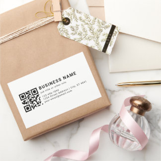 Zakelijke Promotie QR Code Rechthoekige Sticker