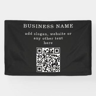 Zakelijke promotie QR-code Spandoek