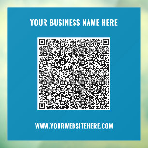 Zakelijke Promotionele QR-code Ruitfolie Sjabloon Raamsticker