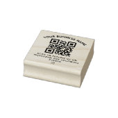 Zakelijke QR-code en aangepaste tekst ronde Sticke Rubberstempel (Stempel)