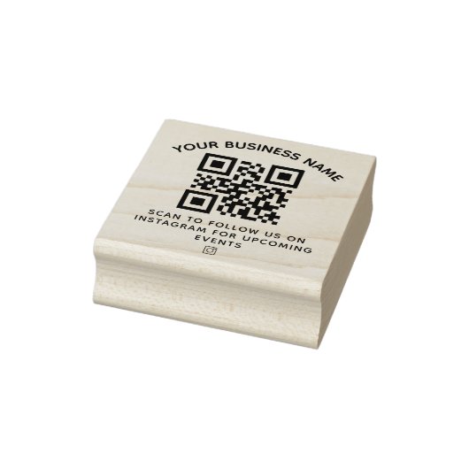 Zakelijke QR-code en aangepaste tekst ronde Sticke Rubberstempel (Stempel)