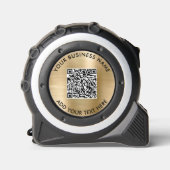 Zakelijke QR Code Gold Rolmaat (Voorkant)
