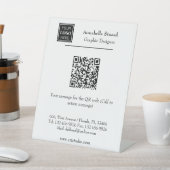 Zakelijke QR-code Kantoorbenodigdheden Bureau Acce Reclamebord Met Voetstuk (Insitu)