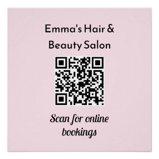 Zakelijke QR-code Promotionele Aangepaste Schoonhe Perfect Poster