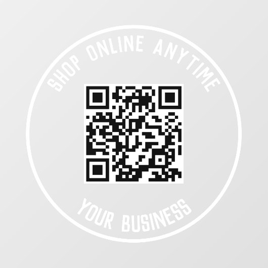 Zakelijke QR-code vensterstickers - Winkel op elk Raamsticker (Vel)