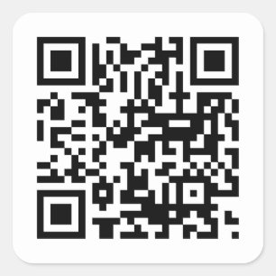 Zakelijke QR-code Vierkante Sticker