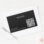 Zakelijke QR-promotiecode Rechthoekige Sticker (Envelop)