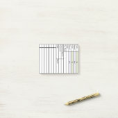 Zakelijke reisdienst en kostendrager post-it® notes (Op bureau)