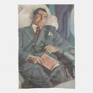 Zakelijke reizen in nostalgische stijl, Lezen in h Theedoek