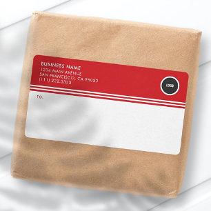 Zakelijke ronde Logo verzendlabels Etiket