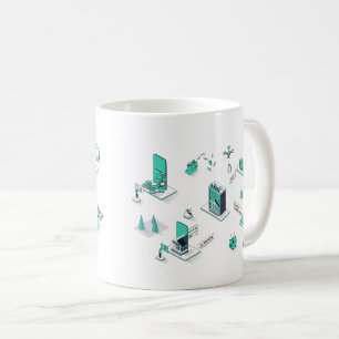 Zakelijke Schaalvergroting Koffiemok