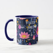 Zakelijke Serenity Spa Mok met Artistic Daisy (Links)