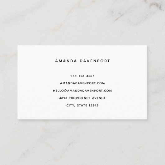 Zakelijke sjabloon 2 visitekaartje (Achterkant)