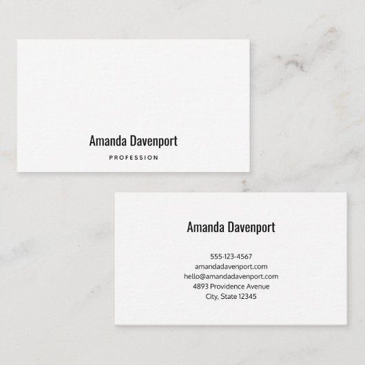 Zakelijke sjabloon 7 visitekaartje (Voorkant / Achterkant)