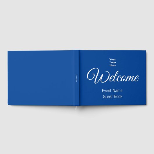 Zakelijke Sjabloon Blauw & Wit Uw Logo Hier Gastenboek (Volledig)