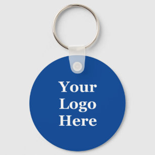 Zakelijke Sjabloon diep blauw uw uw Logo hier Sleutelhanger