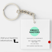 Zakelijke sleutelhangers minimalistisch alles wit